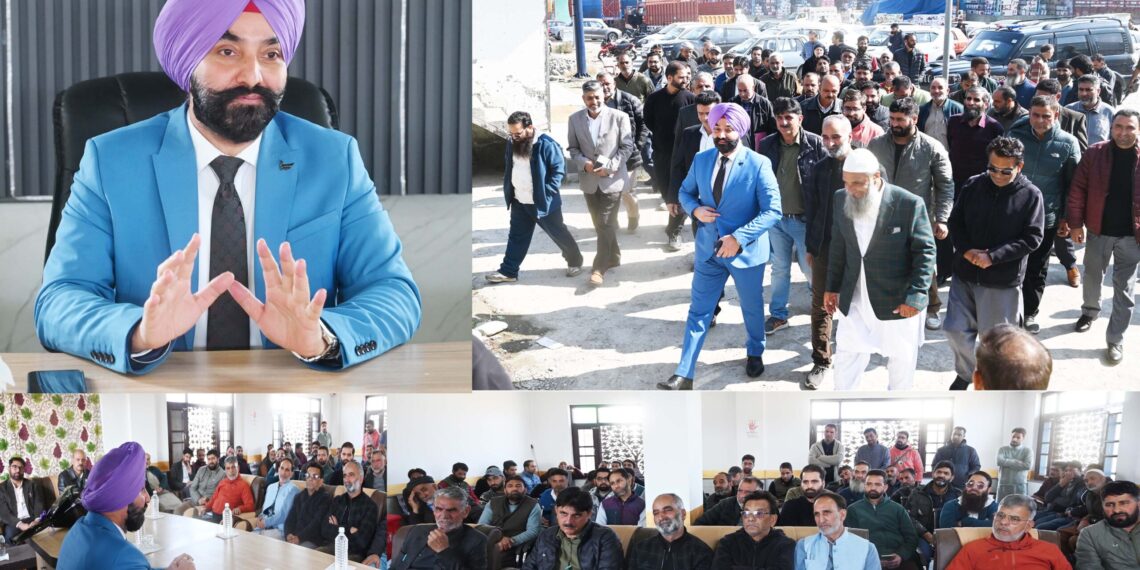 DC Shopian reviews infrastructure development at Aglar Fruit Mandi