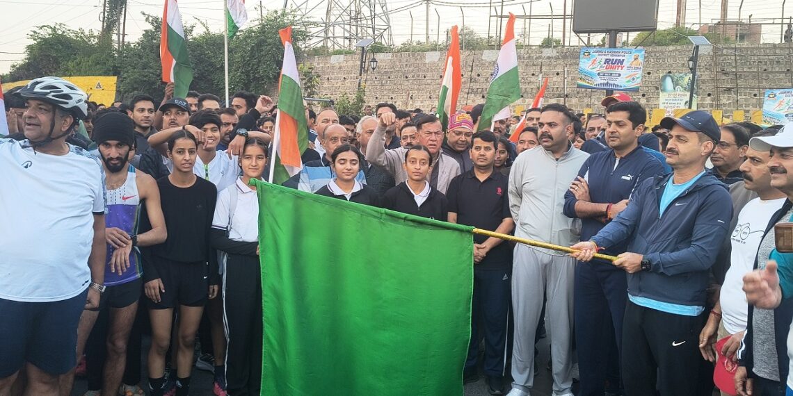DIG Udhampur-Reasi Range flags off ‘Run for Unity’ rally