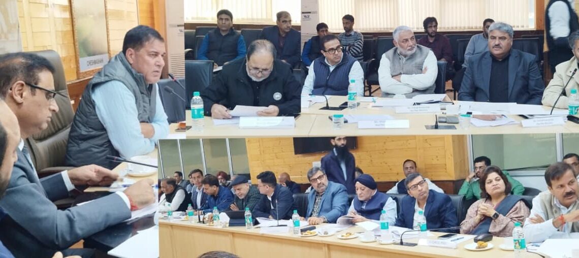 MLA Nazir Gurezi chairs Estimates Committee meet