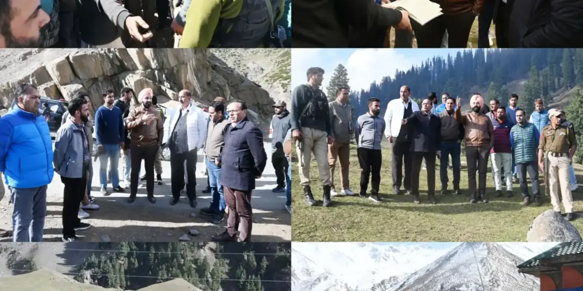 DC Shopian visits Pir Ki Gali to assess winter preparedness, tourist facilities