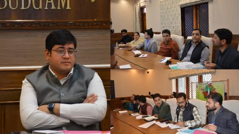 DC Budgam reviews revenue services, AgriStack progress