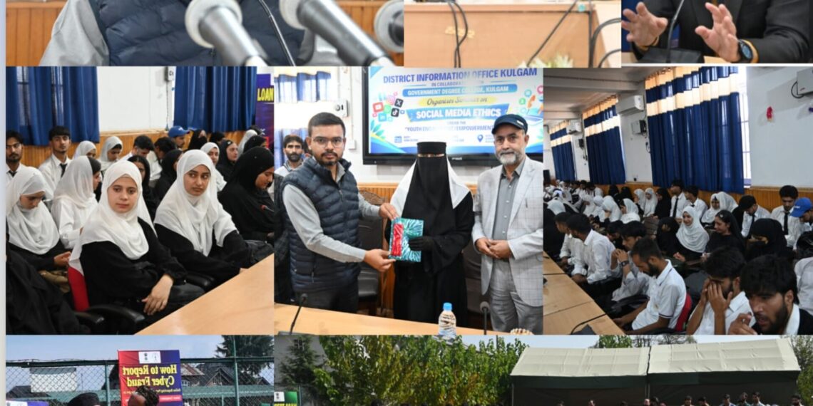 Information Deptt Kulgam organises seminar on Social Media Ethics at GDC Kulgam