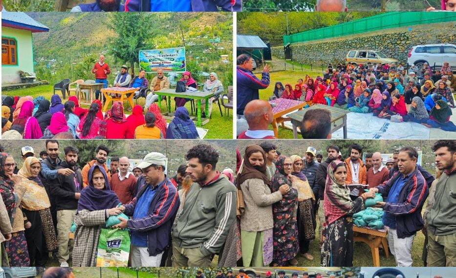 KVK Bandipora-1 organises technology demonstration on Brown Sarson at Kootasatrie NICRA village
