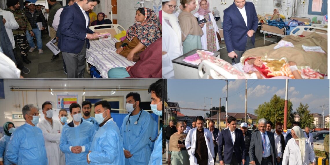 MD NHM visits SKIMS Medical College Bemina