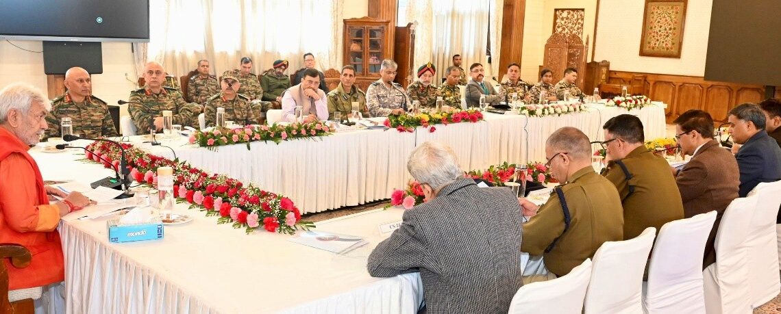 === UHQ meeting === Continue operations to neutralize terror ecosystem remnants: LG Sinha