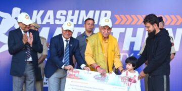 === Kashmir Marathon === Youth ran for India’s soul, spirit of new J&K: LG Sinha