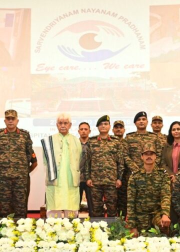 ‘Op Drishti’ Army’s living example of service, compassion: LG Sinha