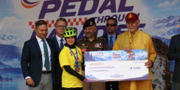 === ‘PEDAL THROUGH PARADISE’ ===  J&K emerging as land of possibilities: LG Sinha