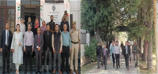 Justice Sanjeev Kumar visits Child Care Institutions “Palaash” and “Pareesha” at Nishat, Srinagar