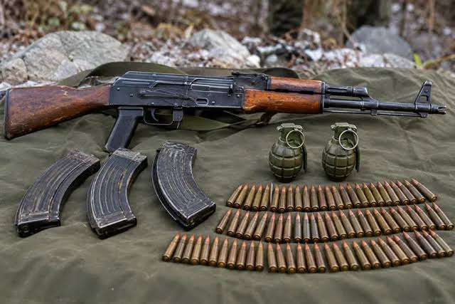 AK-47, grenades, rounds recovered from hideout