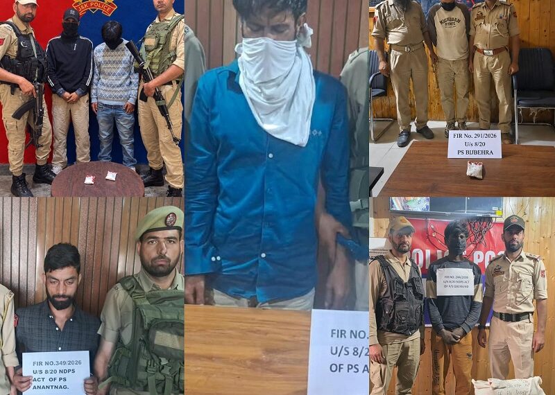 Police arrest 6 drug peddlers