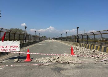 Sopore bypass bridge repairs underway